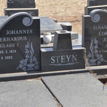 STEYN Johannes Gerhardus 1924-2002 &amp; Susanna Cornelia Johanna LABUSCHAGNE 1924-