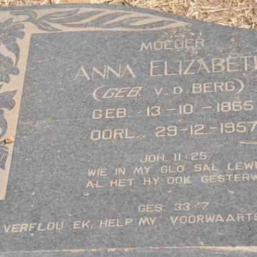 STEYN Johannes Gerhardus 1858-1924 &amp; Anna Elizabeth V.D. BERG 1865-1957