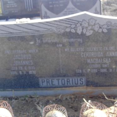 PRETORIUS Jacobus Johannes 18?5-1976 &amp; Gertruida Anna Magdalena SMIT 189?-1970