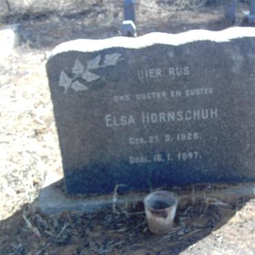 HORNSCHUH Elsa 1925-1947