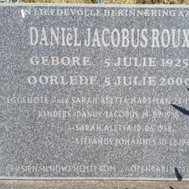 ROUX Daniël Jacobus 1925-2000