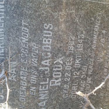 ROUX Daniel Jacobus 1882-1943