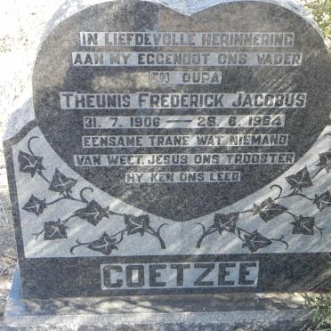 COETZEE Theunis Frederick Jacobus 1906-1964