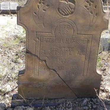 COETZEE Jacomina H. Cristiena nee STEYN 1842-1903