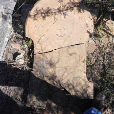 MATHYZEN Anna Elizabeth -1899