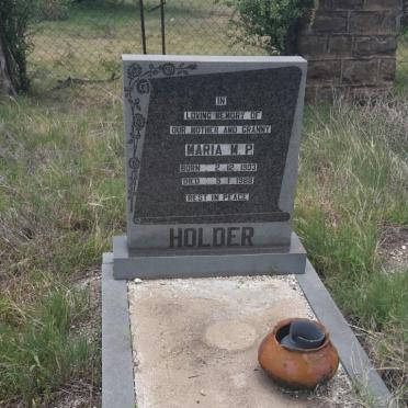 HOLDER Maria M.P. 1903-1988