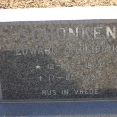 SCHONKEN Edward Phillipus 1907-1994