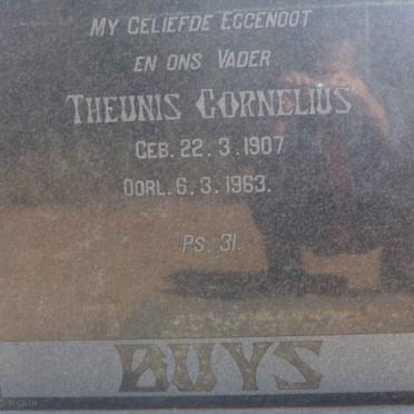 BUYS Theunis Cornelius 1907-1963