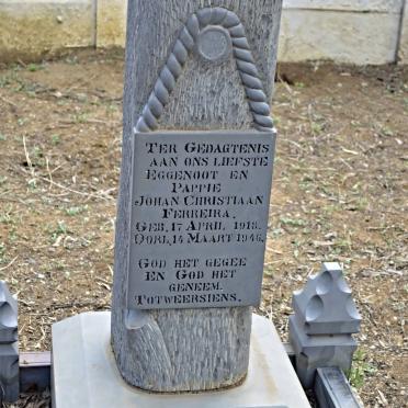 FERREIRA Johan Christiaan 1918-1946