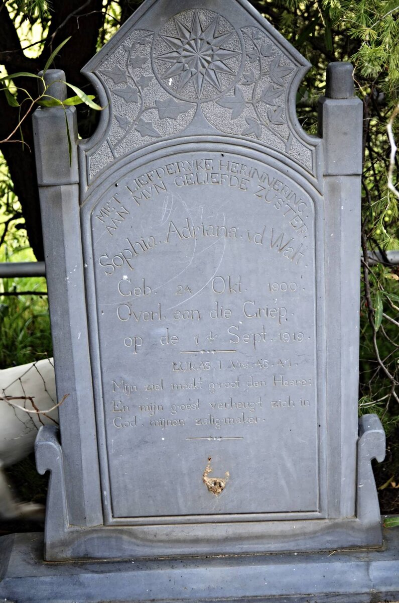 WALT Sophia Adriana, v.d. 1900-1919