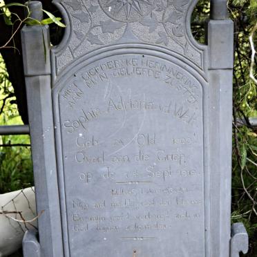 WALT Sophia Adriana, v.d. 1900-1919