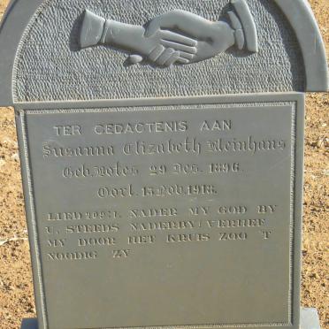 KLEINHANS Susanna Elizabeth 1896-1918