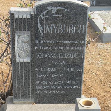 MYBURGH Johanna Elizabeth geb NEL 1909-1968