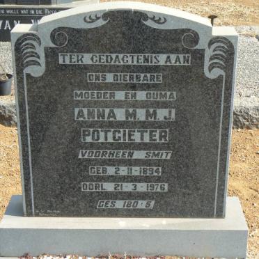 POTGIETER Anna M.M.J. voorheen SMIT 1894-1976