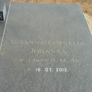 VUUREN Jan Johannes Marthinus, Jansen van 1912-2001 &amp; Susanna Cornelia Johanna  SMIT 1921-2012     