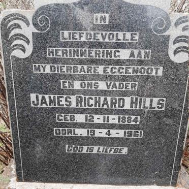 HILLS James Richard 1884-1961