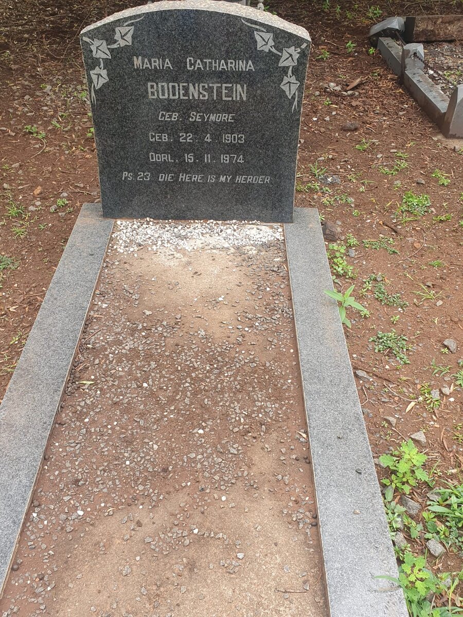 BODENSTEIN Maria Catharina nee SEYMORE 1903-1974