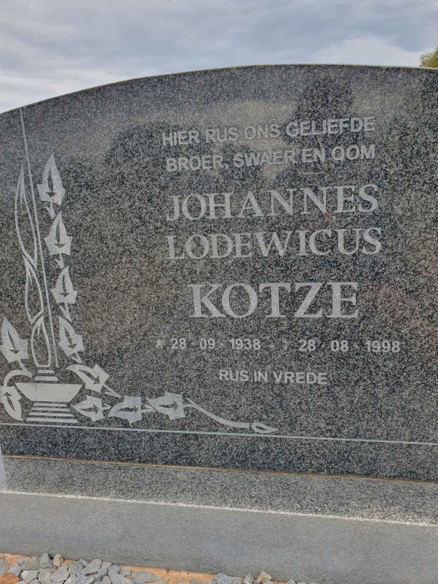 KOTZE Johannes Lodewicus 1938-1998