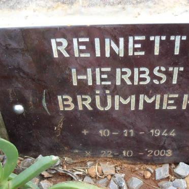 HERBST Reinette nee BRUMMER 1944-2003