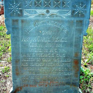 VISAGIE Abram Carel 1904-1926