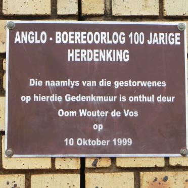 15. Anglo Boere-oorlog 100-jarige herdenking