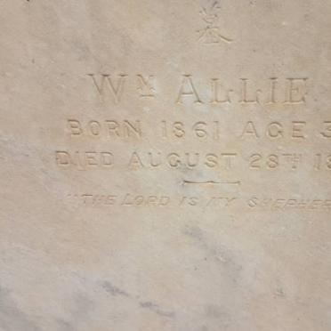 ALLIE William 1861-1898