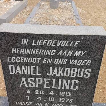 ASPELING Daniel Jakobus 1913-1973