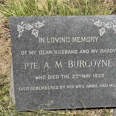 BURGOYNE A.M. -1920