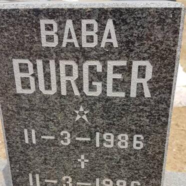 BURGER Baba 1986-1986