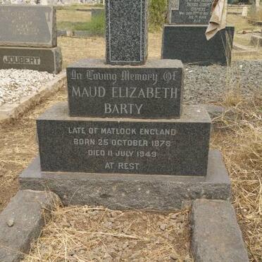 BARTY Maud Elizabeth 1878-1949