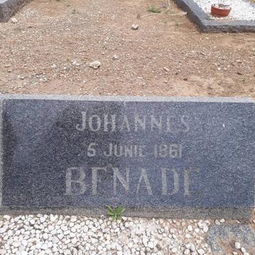 BENADE Johannes -1961