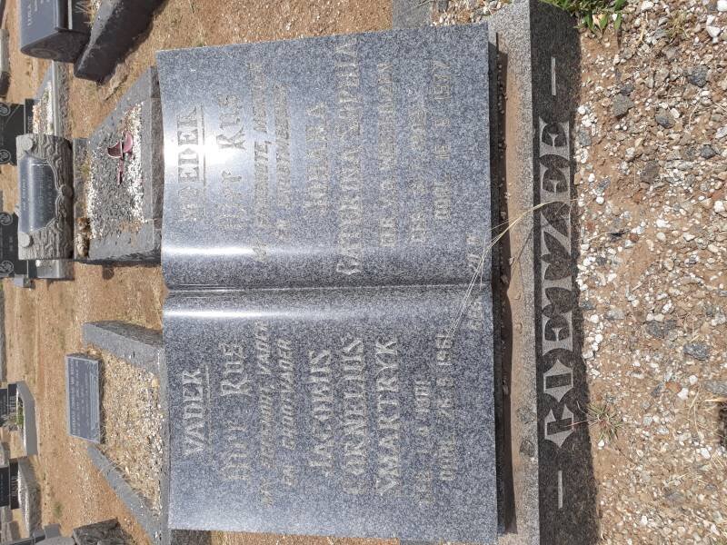 COETZEE Jacobus Cornelius Smartryk 1901-1961 &amp; Johanna Catherina Sophia