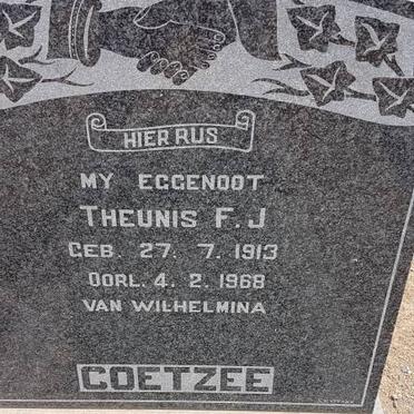 COETZEE Theunis F.J. 1913-1968