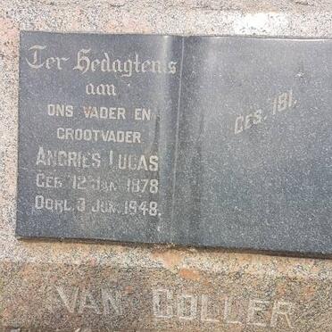 COLLER Andries Lucas, van 1878-1948