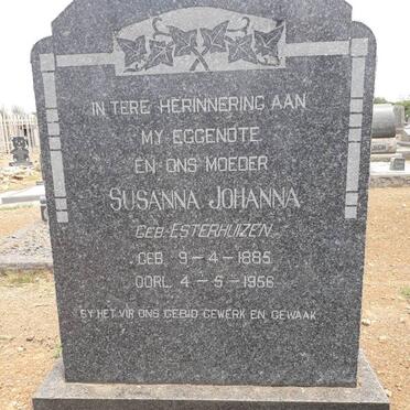 DEYSEL Susanna Johanna nee ESTERHUIZEN 1885-1956