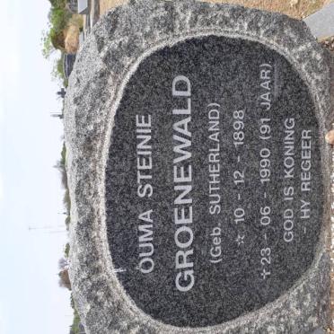 GROENEWALD Steinie nee SUTHERLAND 1898-1990