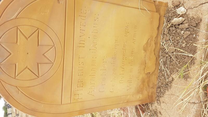 GROBLER Abraham Jacobus 1926-1926