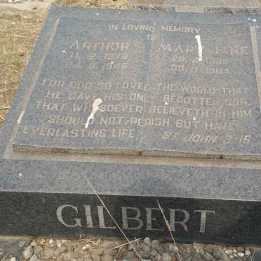 GILBERT Arthur 1878-1945 &amp; Mary Jane 1882-1964