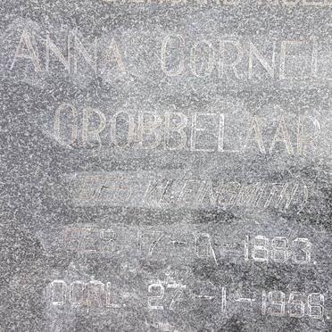 GROBBELAAR Anna Cornelia nee KLEINSMITH 1883-1956