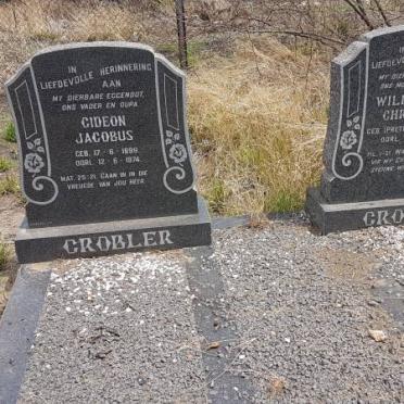 GROBLER Gideon Jacobus 1899-1974 &amp; Wilhelmina Christina PRETORIUS 1895-1966