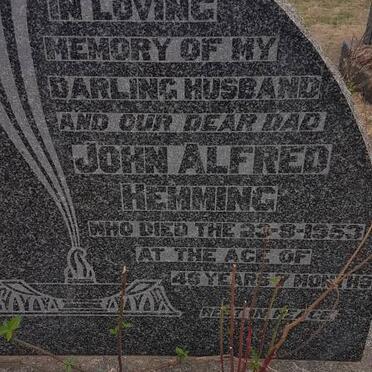 HEMMING John Alfred -1953