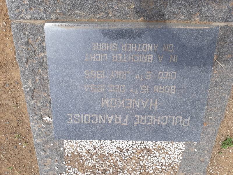 HANEKOM Pulcheré Francoise 1894-1966