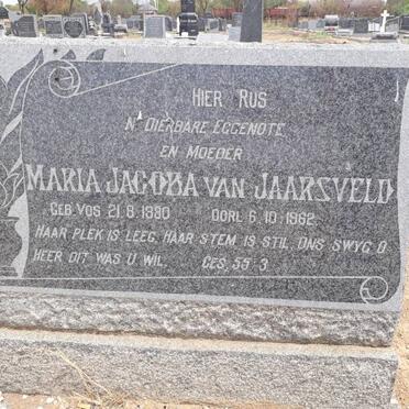 JAARSVELD Maria Jacoba, van 1880-1962