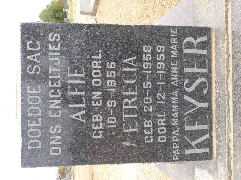 KEYSER Alfie 1956-1956 :: KEYSER Etrecia 1958-1959
