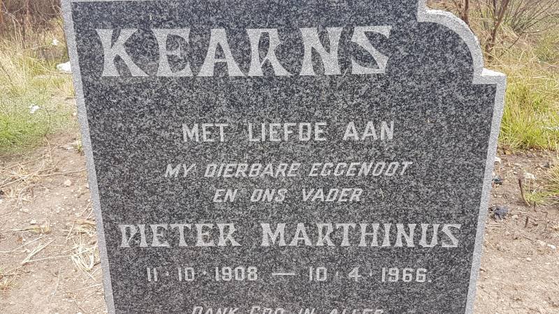 KEARNS Pieter Marthinus 1908-1966