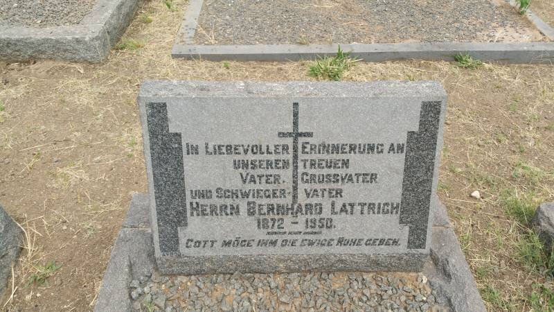 LATTRICH Herrn Bernhard 1872-1950