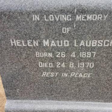 LAUBSCHER Helen Maud 1897-1970