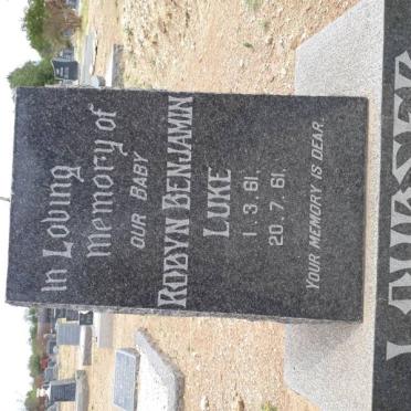 LOUBSER Robyn Benjamin Luke 1961-1961