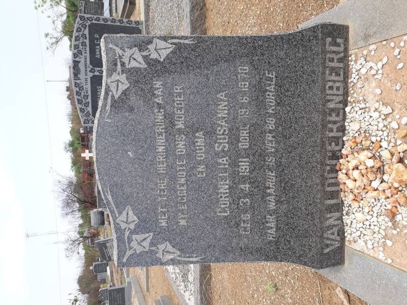 LOGGERENBERG Cornelia Susanna, van 1911-1970