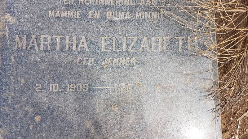 LOTTERING Martha Elizabeth nee KENNER 1909-1987